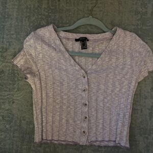 Cute purple buttoned shirt size M